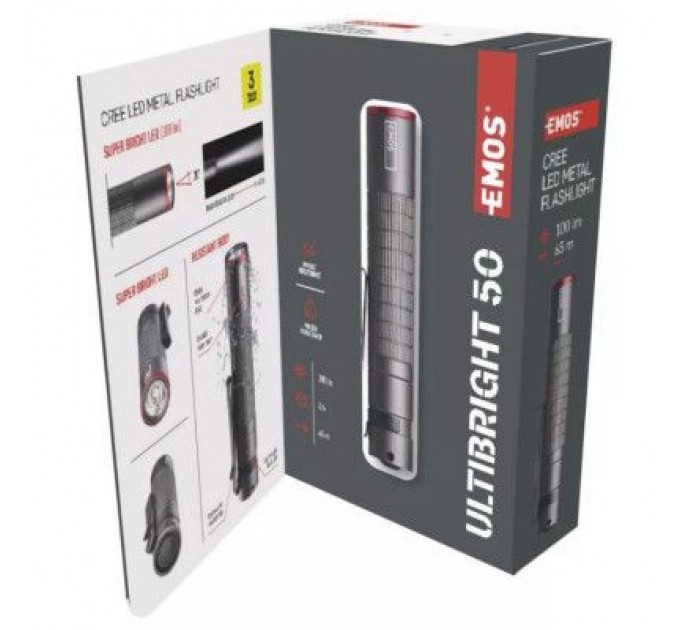 EMOS Ліхтар EMOS P3150 100Lm 1AAA Metal (P3150)