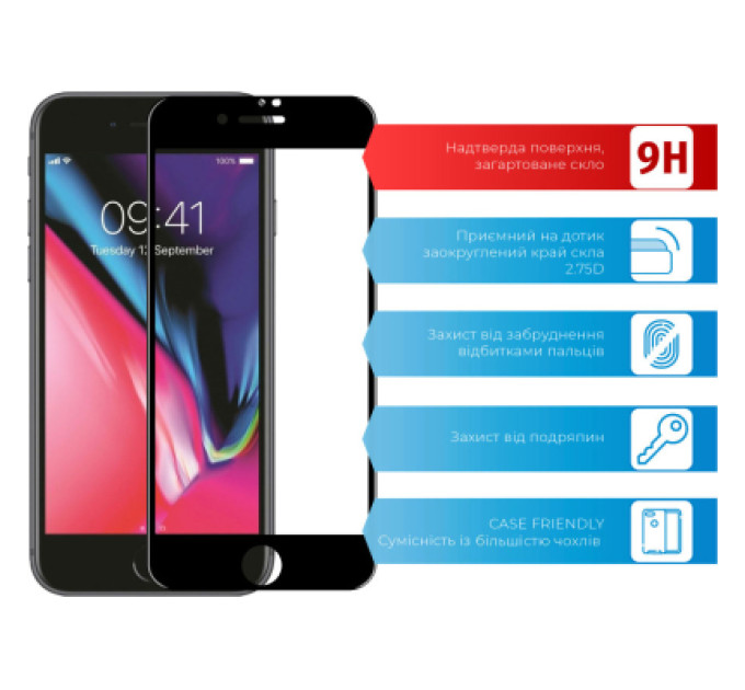 ACCLAB Скло захисне ACCLAB Full Glue Apple iPhone 7/8/SE 2020 (1283126508172)