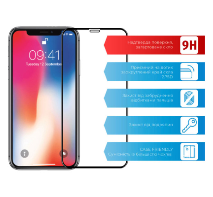 ACCLAB Скло захисне ACCLAB Full Glue Apple iPhone X/XS/11 Pro (1283126508189)