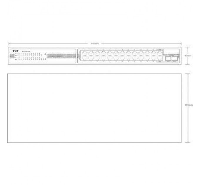 TVT DIGITAL Комутатор мережевий TVT DIGITAL TD-B2224S1-PGA