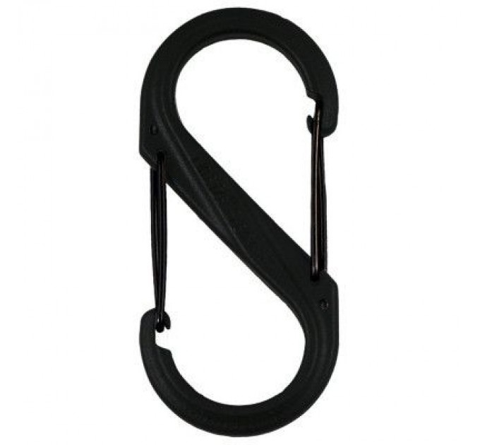 Nite ize Карабін туристичний Nite ize Plastic Carb S Biner Size 6 NI676 All Black (4823082709571)