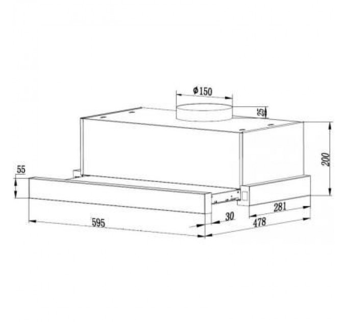 Grunhelm Витяжка кухонна Grunhelm GVT 114 B