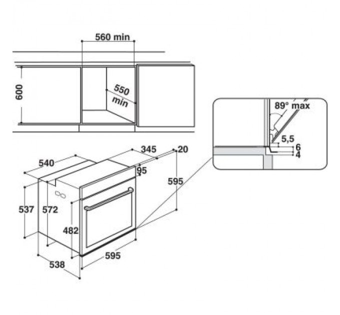 Whirlpool Духова шафа Whirlpool W7OM44S1PBL