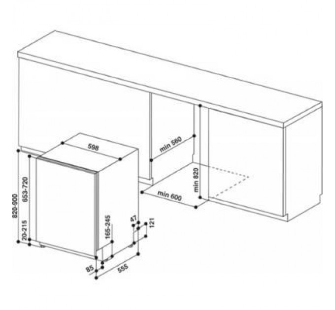 Whirlpool Посудомийна машина Whirlpool WIC3C34PFES
