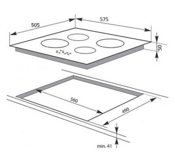 Hansa Варочна поверхня Hansa BHCI96306