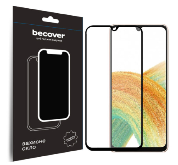 BeCover Скло захисне BeCover ZTE Blade A33Plus Black (710173)
