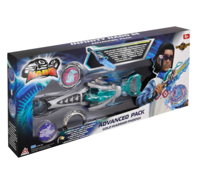 Auldey Дзига Auldey Infinity Nado VI серія Advanced Pack Gold Warrior Phoenix Золотий Воїн Фенікс (EU654133)