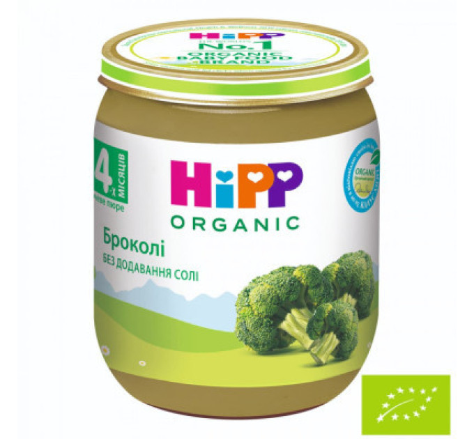 HiPP Дитяче пюре HiPP Перше дитяче броколі 125 г (1424132)