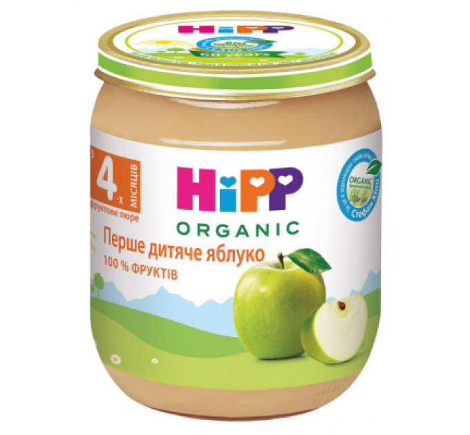 HiPP Дитяче пюре HiPP Яблуко 125 г (1223011)