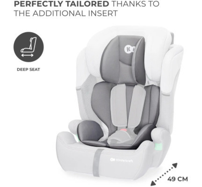 Kinderkraft Автокрісло Kinderkraft Comfort Up i-Size Grey (KCCOUP02GRY0000) (5902533923137)