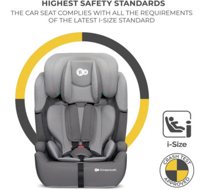 Kinderkraft Автокрісло Kinderkraft Comfort Up i-Size Grey (KCCOUP02GRY0000) (5902533923137)