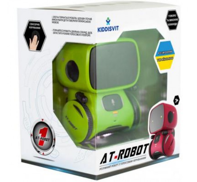 AT-Robot Інтерактивна іграшка AT-Robot робот з голосовим управл.зелений, укр (AT001-02-UKR)