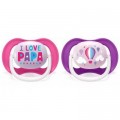 Philips AVENT Пустушка Philips AVENT Ultra Air I love… для дівчат, 6-18 міс (SCF080/04)