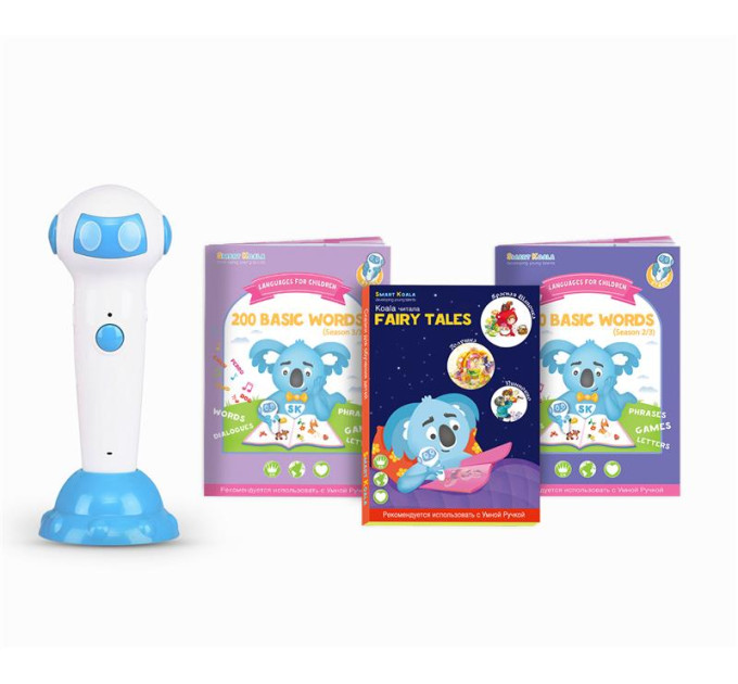 Smart Koala Інтерактивна іграшка Smart Koala Набір інтерактивних книг 200 Перших слів (1,2), Казки (SKB23BWFT)