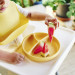 MinikOiOi Тарілка дитяча MinikOiOi Portions секційна Mellow Yellow (101050006)