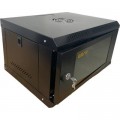 GEAR Шафа настінна GEAR 6U 19'' 530x400x300 мм, + полка 19", black (GWMSN-6U)