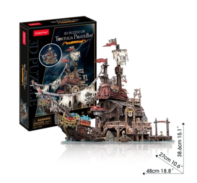 Cubic Fun Пазл Cubic Fun 3D Піратський корабель Тортуга (T4039h)