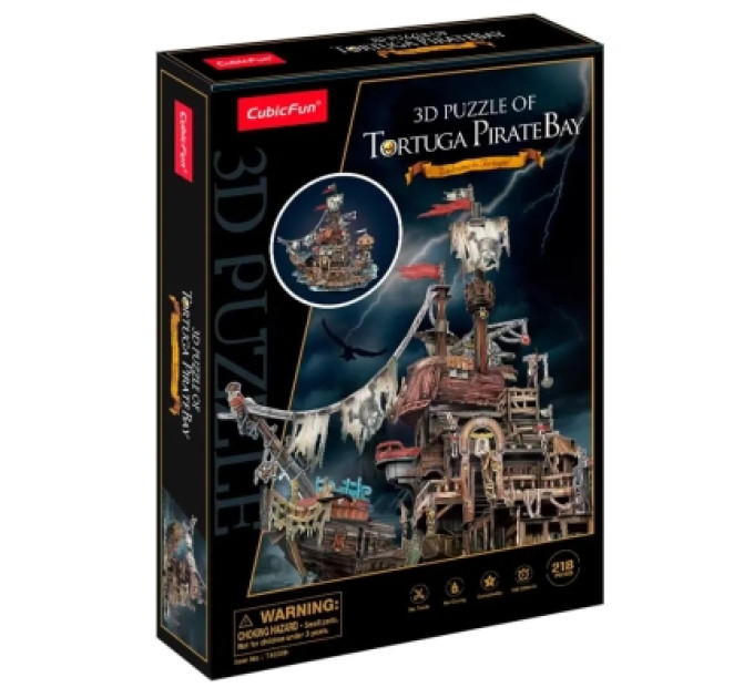 Cubic Fun Пазл Cubic Fun 3D Піратський корабель Тортуга (T4039h)
