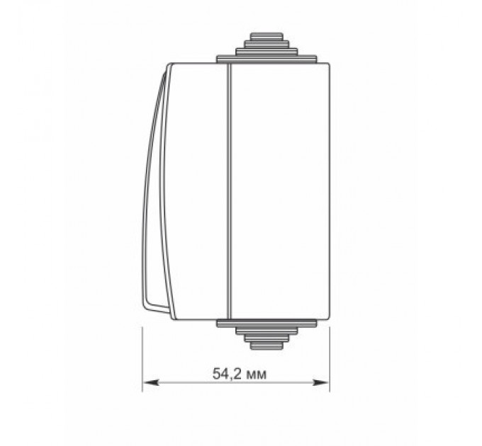 Videx Вимикач Videx BINERA IP65 зовнішній 2кл з підсвічуванням (BINERA IP65 наружный 2кл с подсветкой)