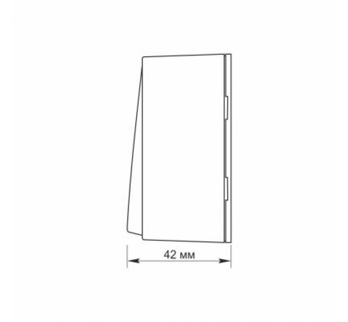 Videx Вимикач Videx BINERA IP20 зовнішній 2кл білий (VF-BNS12-W)