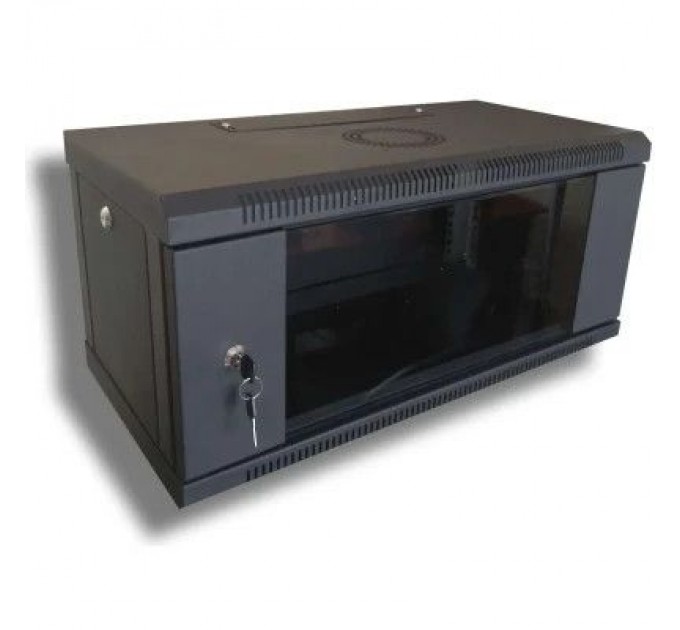 Hypernet Шафа настінна Hypernet 4U 19" 600x350 (WMNC-35-4U-FLAT-BLACK)