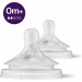 Philips AVENT Соска Philips AVENT Natural силіконова, Природний потік, від 0 міс (SCY962/02)