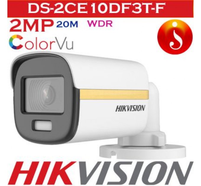 Hikvision Камера відеоспостереження Hikvision DS-2CE10DF3T-F (3.6)