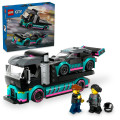 LEGO Конструктор LEGO City Автомобіль для перегонів й автовоз 328 деталей (60406)