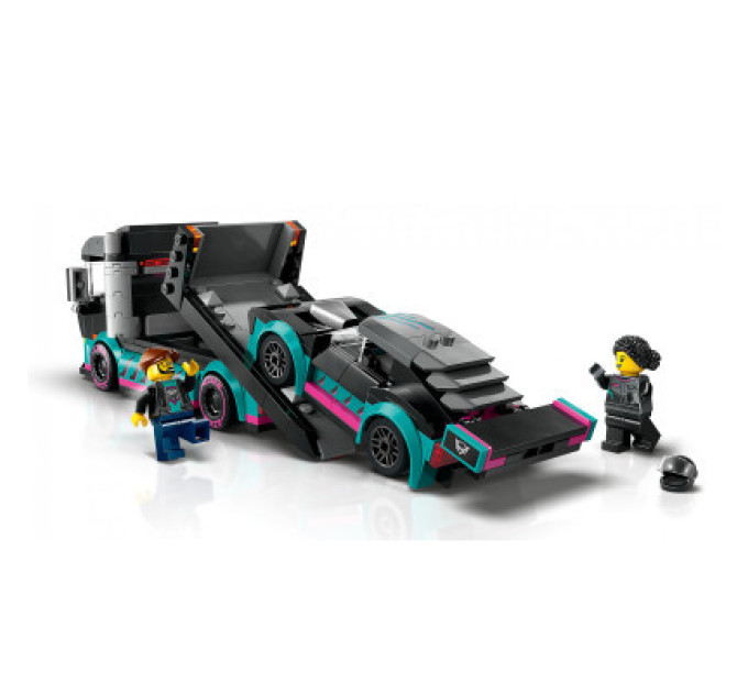 LEGO Конструктор LEGO City Автомобіль для перегонів й автовоз 328 деталей (60406)