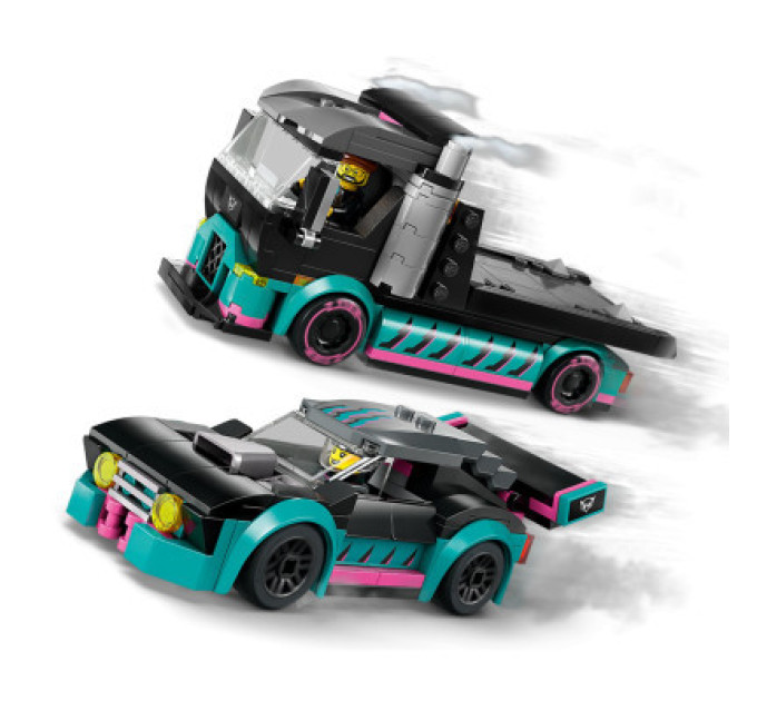 LEGO Конструктор LEGO City Автомобіль для перегонів й автовоз 328 деталей (60406)