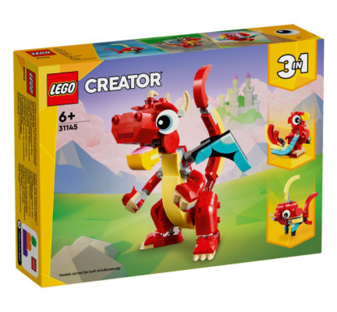 LEGO Конструктор LEGO Creator Червоний Дракон 149 деталей (31145)