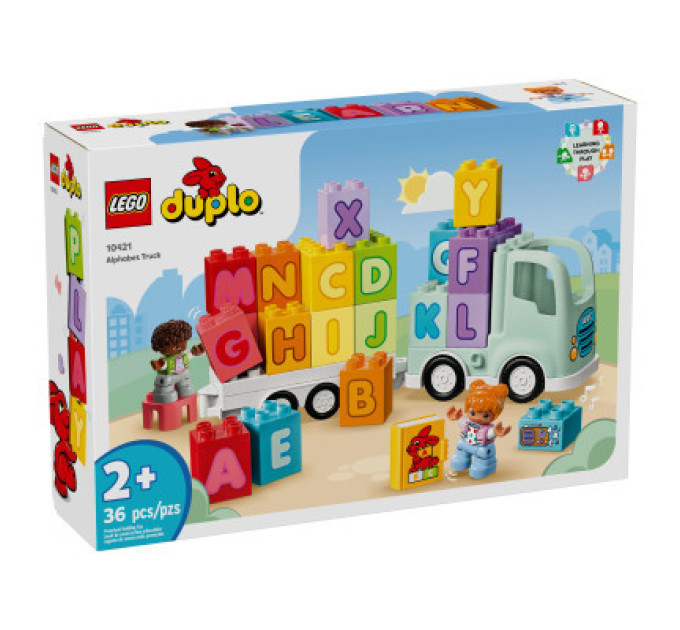 LEGO Конструктор LEGO DUPLO Town Вантажівка з абеткою 36 деталей (10421)