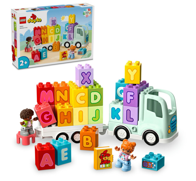 LEGO Конструктор LEGO DUPLO Town Вантажівка з абеткою 36 деталей (10421)