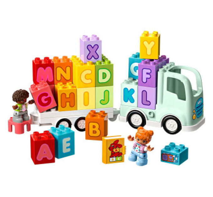LEGO Конструктор LEGO DUPLO Town Вантажівка з абеткою 36 деталей (10421)