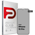 Armorstandart Скло захисне Armorstandart Pro Anti-spy Matte Apple iPhone 15 Pro Black (ARM73170)