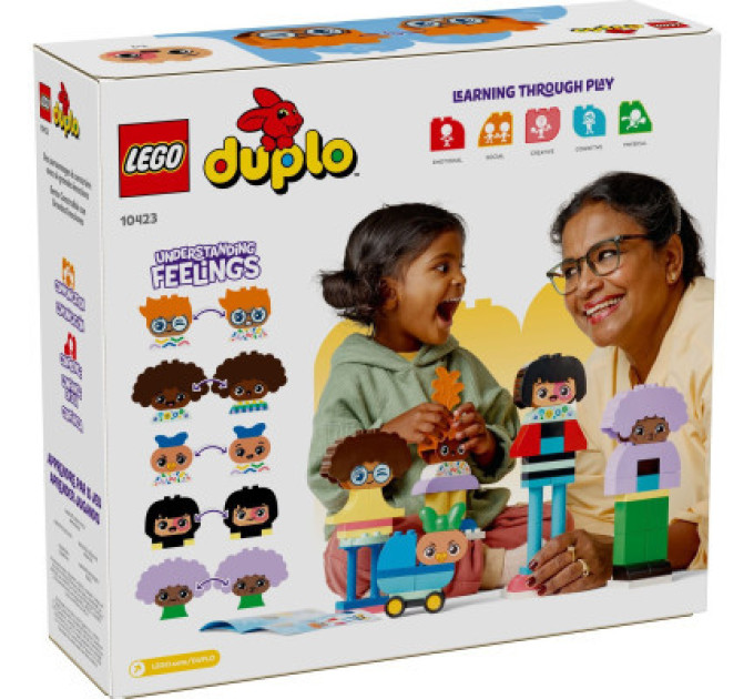 LEGO Конструктор LEGO DUPLO Town Конструктор людей із сильними емоціями 71 деталей (10423)