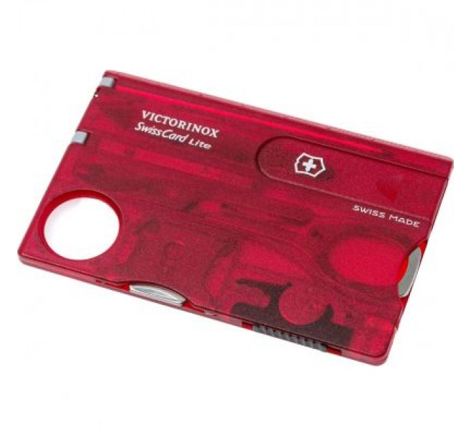 Victorinox Ніж Victorinox SwissCard Lite Transparent Red (0.7300.T)