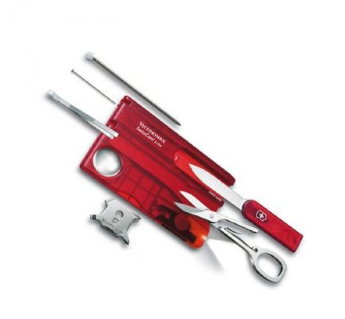 Victorinox Ніж Victorinox SwissCard Lite Transparent Red (0.7300.T)