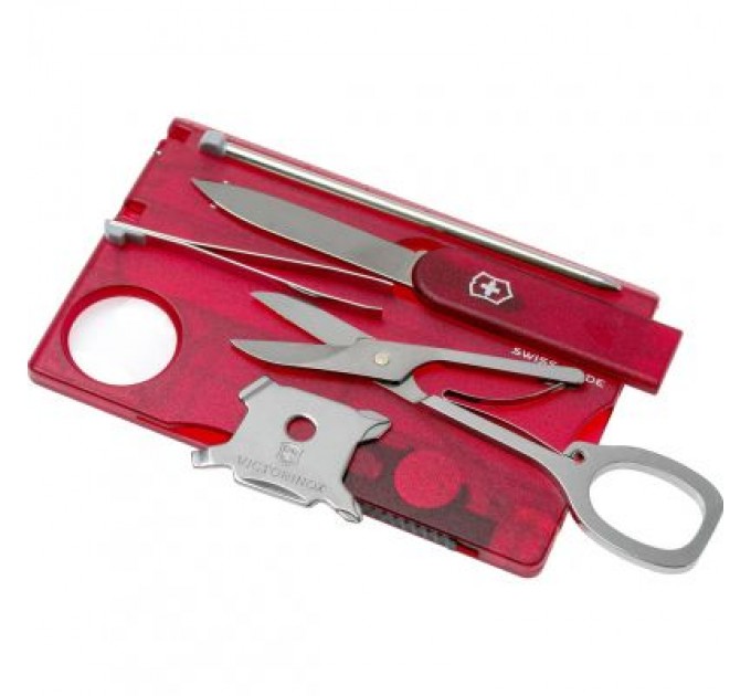 Victorinox Ніж Victorinox SwissCard Lite Transparent Red (0.7300.T)