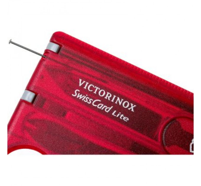 Victorinox Ніж Victorinox SwissCard Lite Transparent Red (0.7300.T)