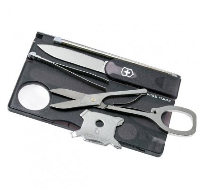 Victorinox Ніж Victorinox SwissCard Lite Transparent Black Blister (0.7333.T3B1)