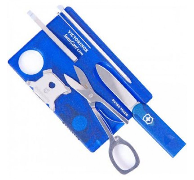 Victorinox Ніж Victorinox SwissCard Lite Transparent Blue (0.7322.T2)