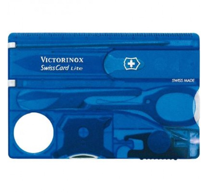Victorinox Ніж Victorinox SwissCard Lite Transparent Blue (0.7322.T2)