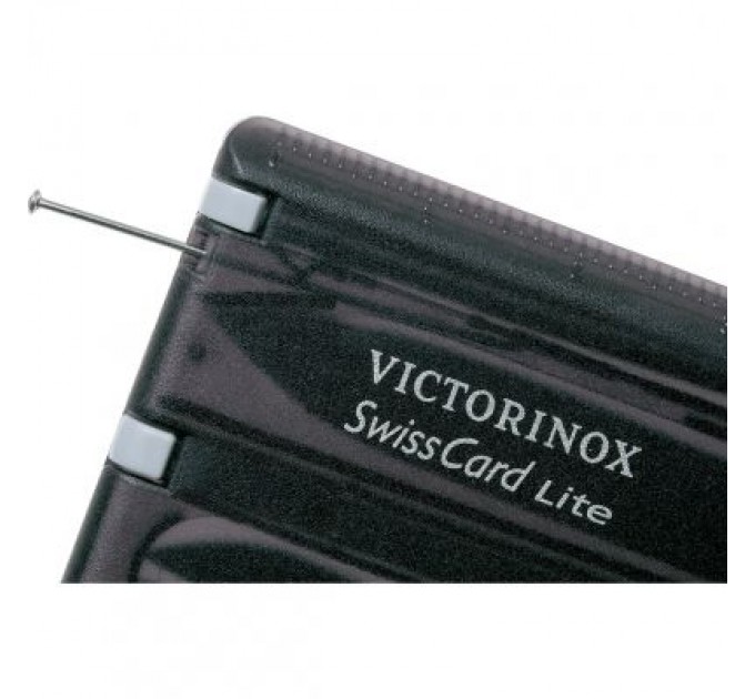 Victorinox Ніж Victorinox SwissCard Lite Transparent Black (0.7333.T3)
