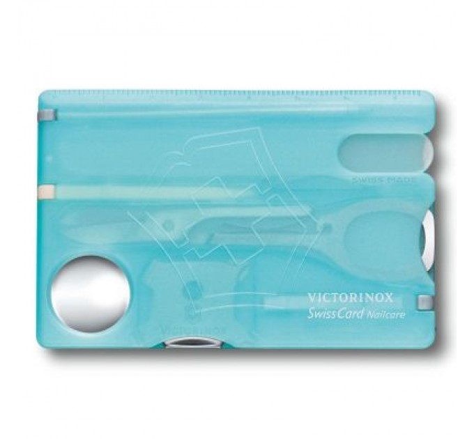 Victorinox Ніж Victorinox SwissCard NailCare Transparent Blue (0.7240.T21)