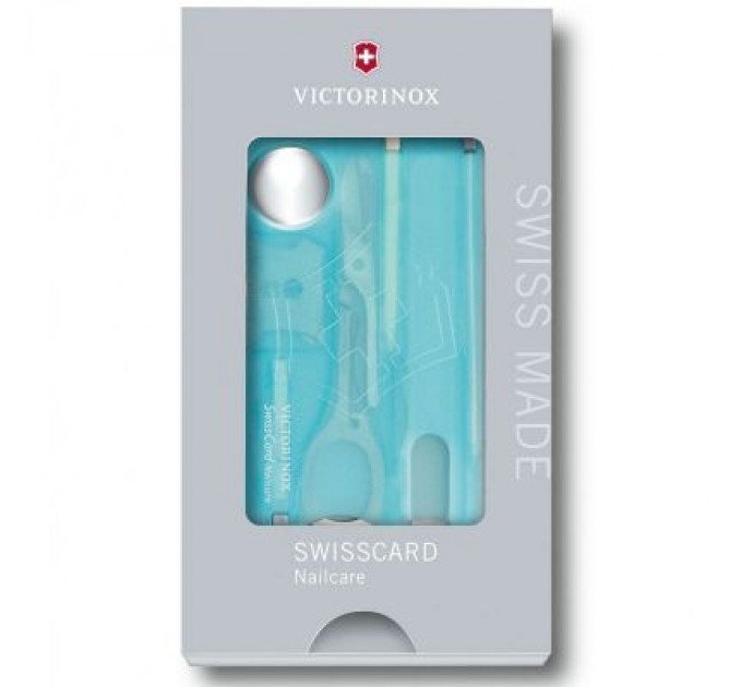 Victorinox Ніж Victorinox SwissCard NailCare Transparent Blue (0.7240.T21)