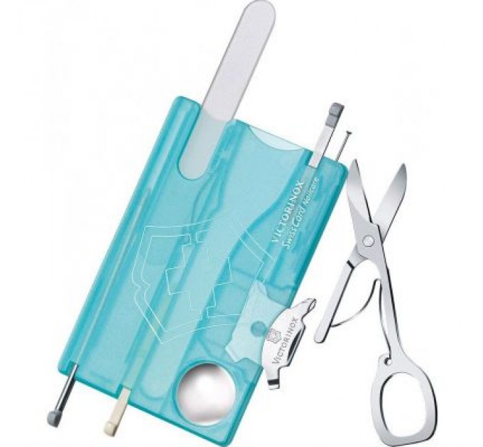 Victorinox Ніж Victorinox SwissCard NailCare Transparent Blue (0.7240.T21)
