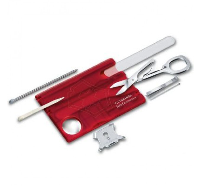 Victorinox Ніж Victorinox SwissCard NailCare Transparent Red (0.7240.T)