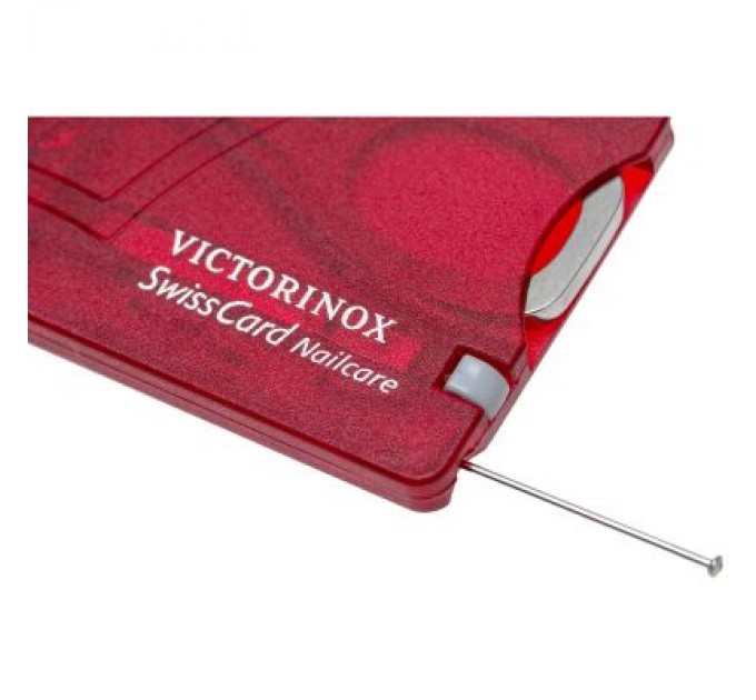 Victorinox Ніж Victorinox SwissCard NailCare Transparent Red (0.7240.T)