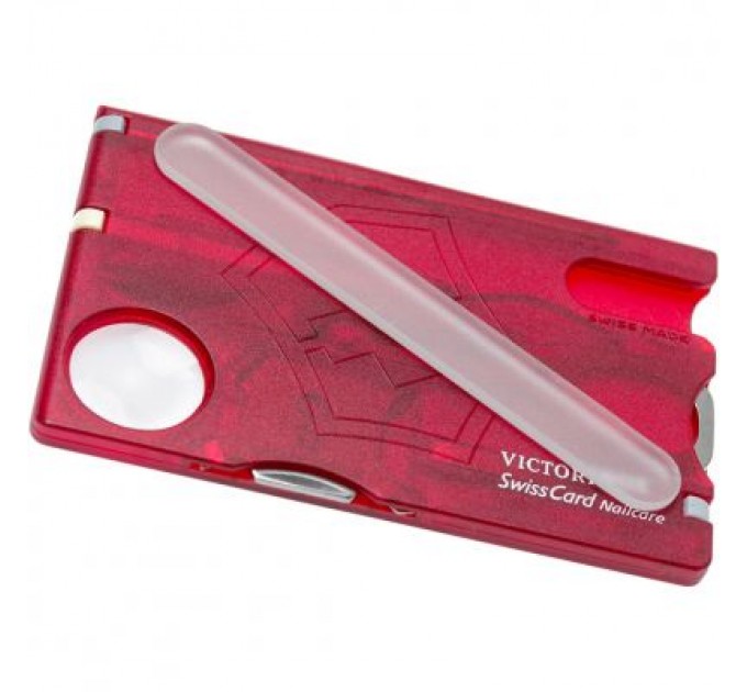 Victorinox Ніж Victorinox SwissCard NailCare Transparent Red (0.7240.T)